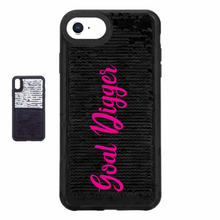 Load image into Gallery viewer, Goal Digger Custom Sequin iPhone Case