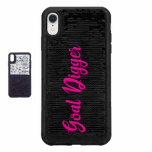 Load image into Gallery viewer, Goal Digger Custom Sequin iPhone Case