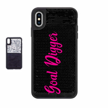 Load image into Gallery viewer, Goal Digger Custom Sequin iPhone Case
