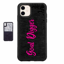 Load image into Gallery viewer, Goal Digger Custom Sequin iPhone Case