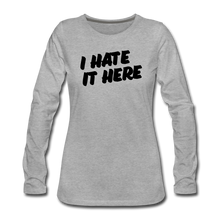 Load image into Gallery viewer, Women's Premium Long Sleeve T-Shirt - heather gray