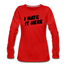 Load image into Gallery viewer, Women's Premium Long Sleeve T-Shirt - red