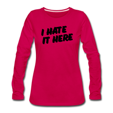 Load image into Gallery viewer, Women's Premium Long Sleeve T-Shirt - dark pink