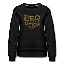 Load image into Gallery viewer, Women’s Premium Sweatshirt - black