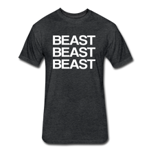 Load image into Gallery viewer, Fitted Cotton/Poly T-Shirt by Next Level - heather black