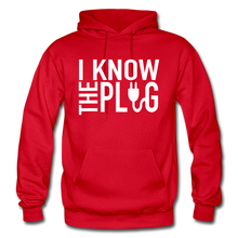 Load image into Gallery viewer, The Plug Adult Hoodie - red