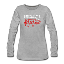 Load image into Gallery viewer, Detective Long Sleeve T-Shirt - heather gray