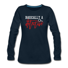 Load image into Gallery viewer, Detective Long Sleeve T-Shirt - deep navy