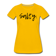 Load image into Gallery viewer, Salty Women’s Premium T-Shirt - sun yellow