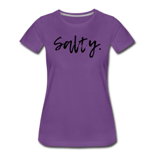 Load image into Gallery viewer, Salty Women’s Premium T-Shirt - purple