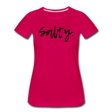 Load image into Gallery viewer, Salty Women’s Premium T-Shirt - dark pink