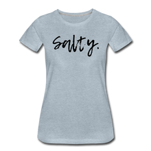 Load image into Gallery viewer, Salty Women’s Premium T-Shirt - heather ice blue