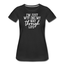 Load image into Gallery viewer, WTF Women’s Premium T-Shirt - black