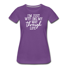 Load image into Gallery viewer, WTF Women’s Premium T-Shirt - purple