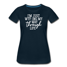 Load image into Gallery viewer, WTF Women’s Premium T-Shirt - deep navy