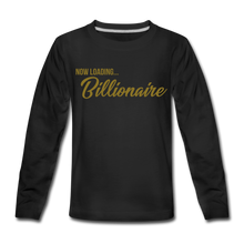 Load image into Gallery viewer, Billionaire Kids' Premium Long Sleeve T-Shirt - black