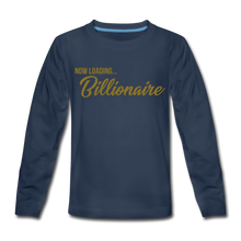 Load image into Gallery viewer, Billionaire Kids' Premium Long Sleeve T-Shirt - navy