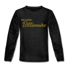 Load image into Gallery viewer, Billionaire Kids' Premium Long Sleeve T-Shirt - charcoal gray