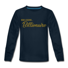 Load image into Gallery viewer, Billionaire Kids' Premium Long Sleeve T-Shirt - deep navy