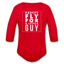 Load image into Gallery viewer, Fly Guy Long Sleeve Baby Bodysuit - red