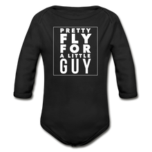 Load image into Gallery viewer, Fly Guy Long Sleeve Baby Bodysuit - black