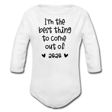 Load image into Gallery viewer, Best Thing Long Sleeve Baby Bodysuit - white