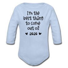 Load image into Gallery viewer, Best Thing Long Sleeve Baby Bodysuit - sky