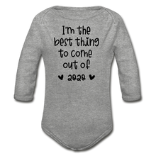 Load image into Gallery viewer, Best Thing Long Sleeve Baby Bodysuit - heather gray