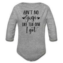 Load image into Gallery viewer, My Gigi Long Sleeve Baby Bodysuit - heather gray