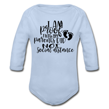 Load image into Gallery viewer, Proof Long Sleeve Baby Bodysuit - sky