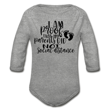 Load image into Gallery viewer, Proof Long Sleeve Baby Bodysuit - heather gray