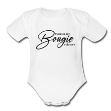 Load image into Gallery viewer, Bougie Short Sleeve Baby Bodysuit - white