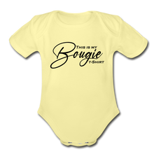 Load image into Gallery viewer, Bougie Short Sleeve Baby Bodysuit - washed yellow