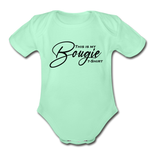 Load image into Gallery viewer, Bougie Short Sleeve Baby Bodysuit - light mint