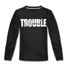 Load image into Gallery viewer, Good Trouble Kids' Premium Long Sleeve T-Shirt - black