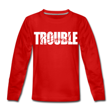 Load image into Gallery viewer, Good Trouble Kids' Premium Long Sleeve T-Shirt - red