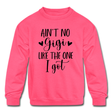Load image into Gallery viewer, My GiGi Kids' Crewneck Sweatshirt - neon pink