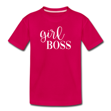 Load image into Gallery viewer, Girl Boss Kids' Premium T-Shirt - dark pink