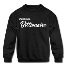 Load image into Gallery viewer, Billionaire Kids' Crewneck Sweatshirt - black