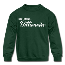 Load image into Gallery viewer, Billionaire Kids' Crewneck Sweatshirt - forest green