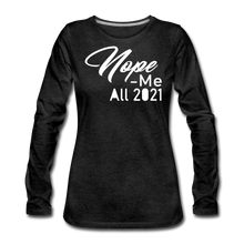 Load image into Gallery viewer, Nope 2021 Premium Long Sleeve T-Shirt - charcoal gray