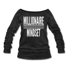 Load image into Gallery viewer, Millionaire Wideneck Sweatshirt - heather black