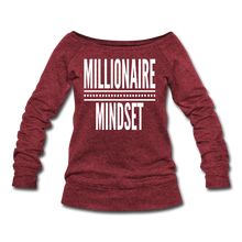 Load image into Gallery viewer, Millionaire Wideneck Sweatshirt - cardinal triblend