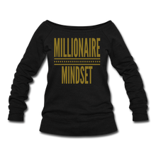 Load image into Gallery viewer, Millionaire Wideneck Sweatshirt - black