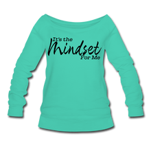 Load image into Gallery viewer, Mindset Women's Wideneck Sweatshirt - teal