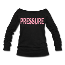 Load image into Gallery viewer, Apply Pressure Wideneck Sweatshirt - black