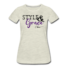 Load image into Gallery viewer, Style & Grace Women’s Premium T-Shirt - heather oatmeal