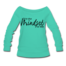 Load image into Gallery viewer, Mindset Women's Wideneck Sweatshirt - teal