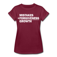 Load image into Gallery viewer, Mistakes Relaxed Fit T-Shirt - burgundy