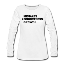 Load image into Gallery viewer, Mistakes Long Sleeve T-Shirt - white